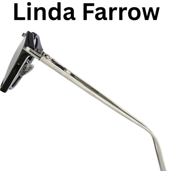 🎁New Luxury Linda Farrow 512C2 Sunglasses | 18-22K White Gold | Made in Japan - Picture 5 of 7